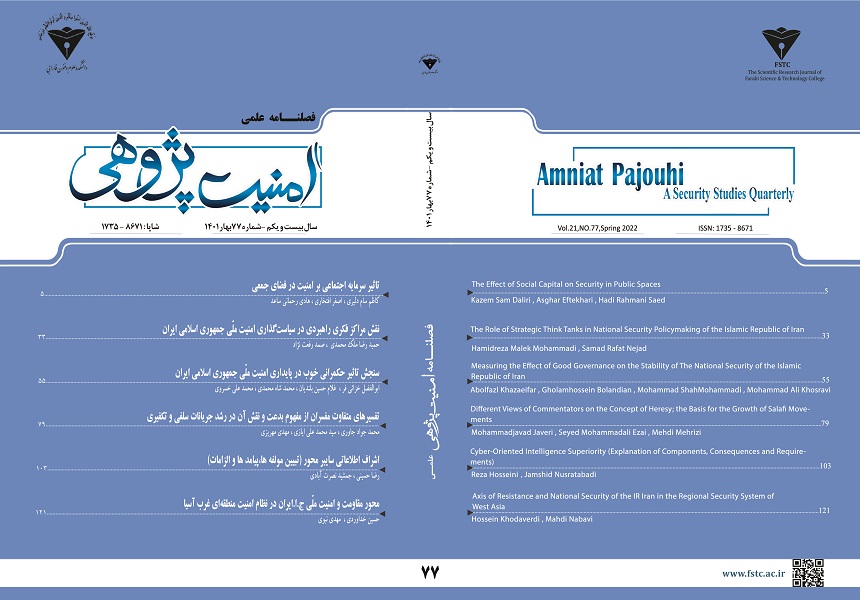 فصلنامه امنیت پژوهی