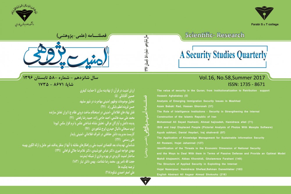 فصلنامه امنیت پژوهی